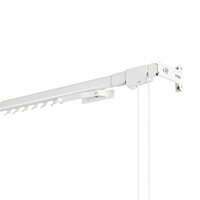 Kit de riel de cortina Deco manual Onda perfecta blanco 200 cm