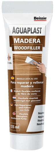 Beissier Aguaplast Masilla para madera (Nogal claro, 125 ml)